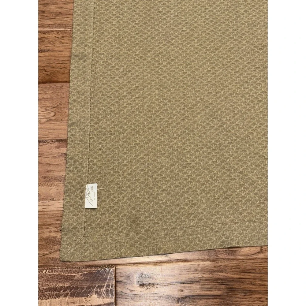 SDH Ygale Elegant Jacquard Weave Scalloped Texture 100% Cotton Queen Coverlet